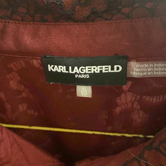 Karl Lagerfeld button up top - Picture 4 of 4